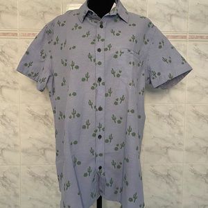 Men’s cactus button down shirt